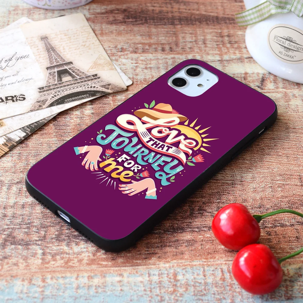 

For iPhone Love that journey for me Soft TPU Border Apple iPhone Case