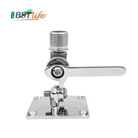 stainless steel marine vhf antenna mount dual axis heavy duty ratchet mount adjustable base mount for boats rowing accessories