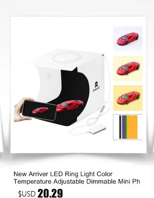 20 см 2 Led мини-светильник, коробка для продукта, светильник для фотосъемки, софтбокс для фотостудии, светильник, палатка, фото, набор для фона
