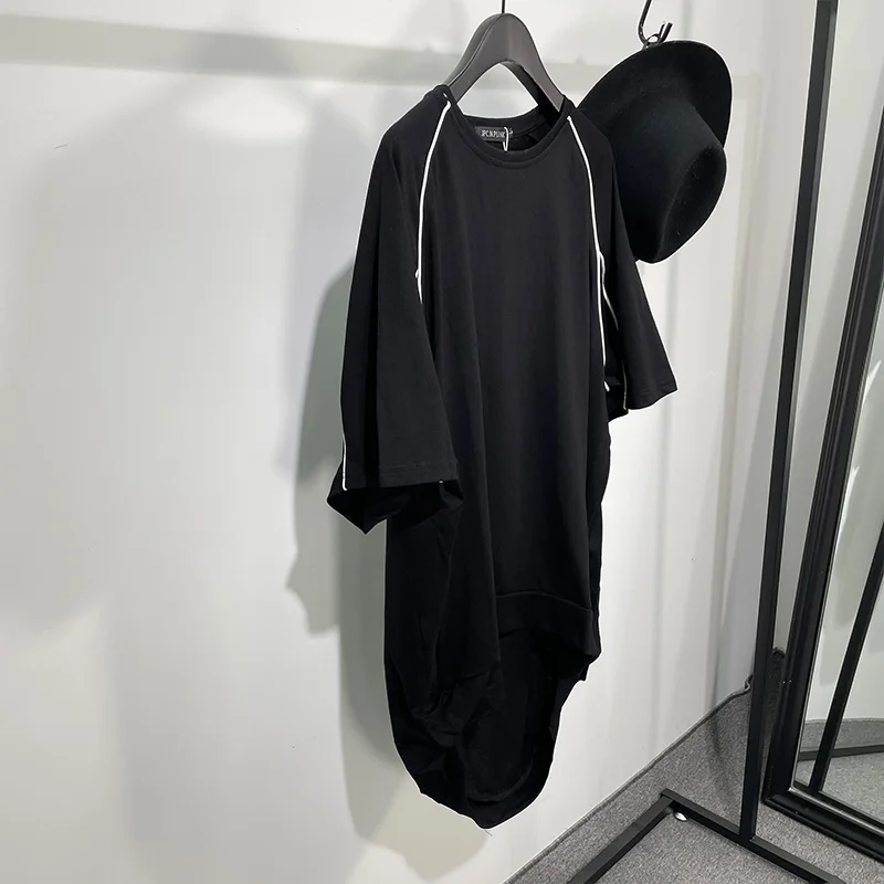 

Men's Short Sleeve T-Shirt Summer New Dark Comfortable Sports Daily Leisure Solid Color Loose Large Size Half Sleeve