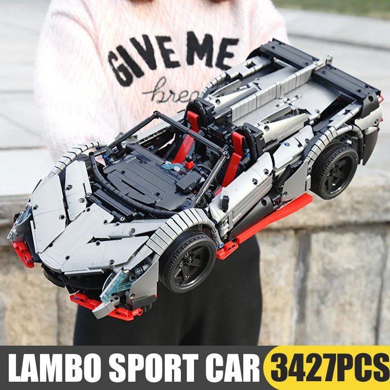 3427 шт. MOC радиоуправляемая техника автомобиль Venenosd Roadster мощная модель автомобиля