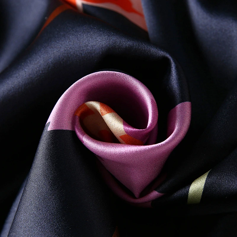 

Spring Autumn 19 Momme Real Silk Women's Casual Shirt Elegant Turn-down Collar Long Sleeve Office Lady Floral Print Satin Blouse