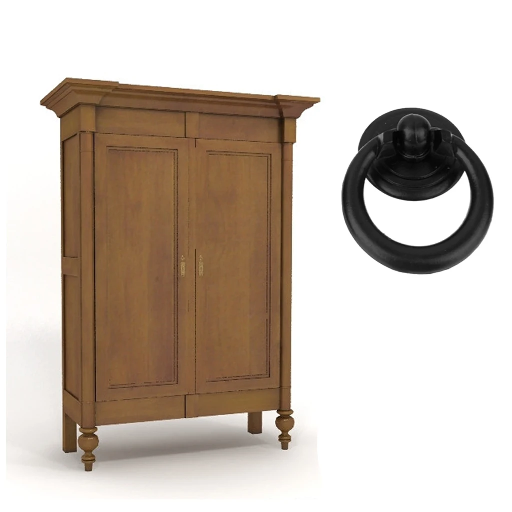 2 шт. Винтаж кольцо ручка двери ящика комод шкаф Кольцо Потяните ручки