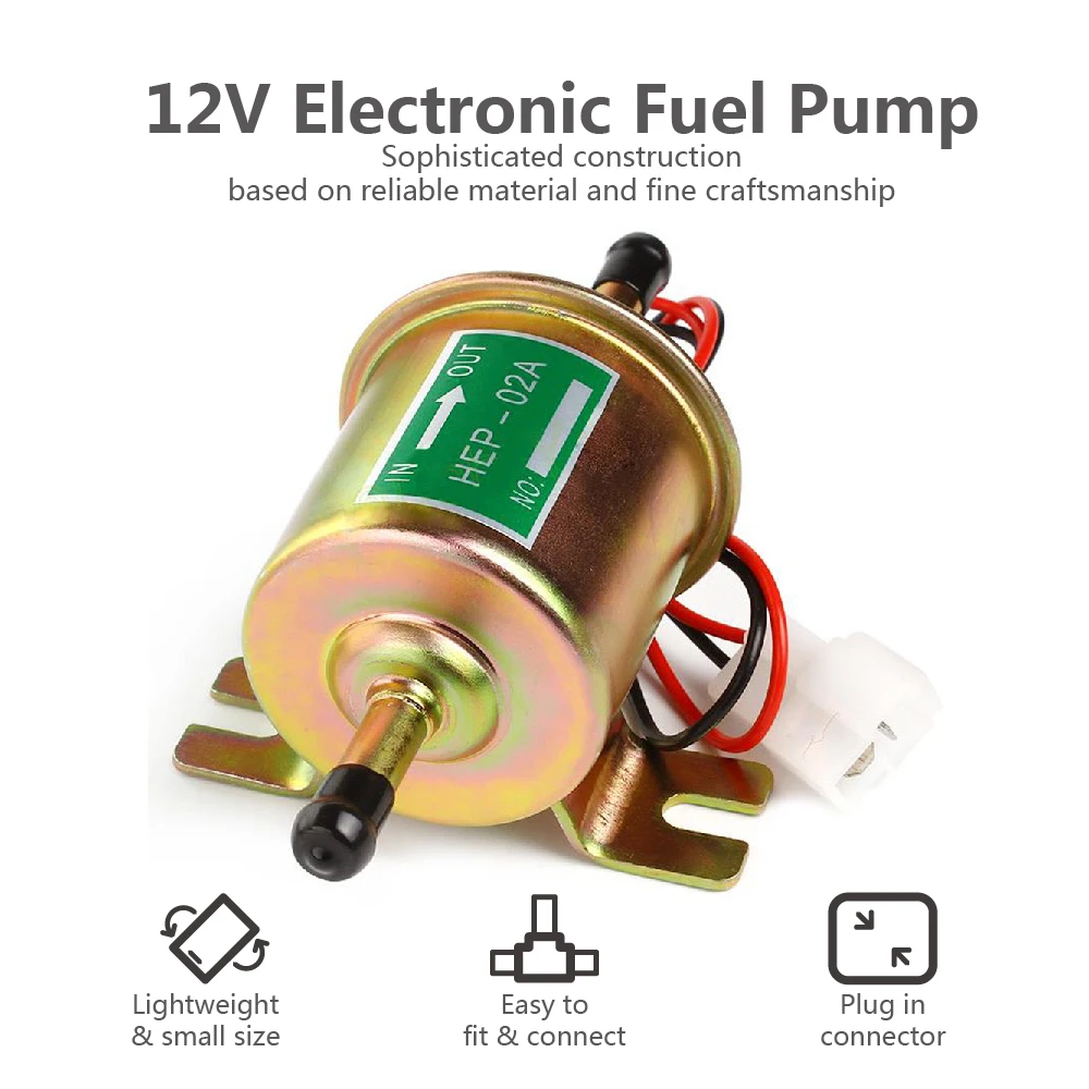 Универсальный Электрический встроенный топливный насос 12 В 2 5-4 PSI для