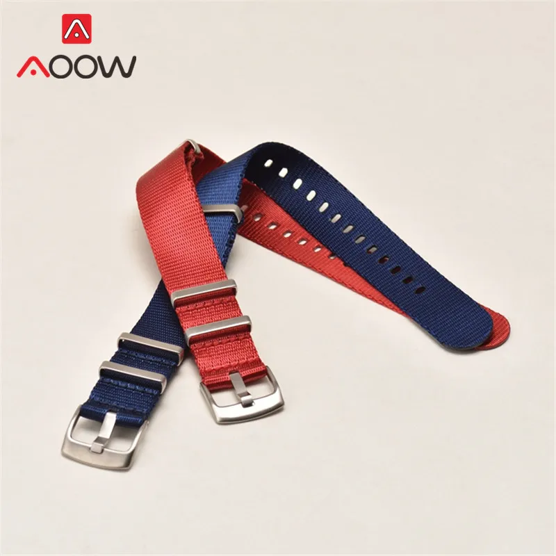 

18mm 20mm 22mm 24mm Heavy Duty Nylon Watchband NATO ZULU Strap Striped Canvas Men Women Replacement Band Watch Accessories