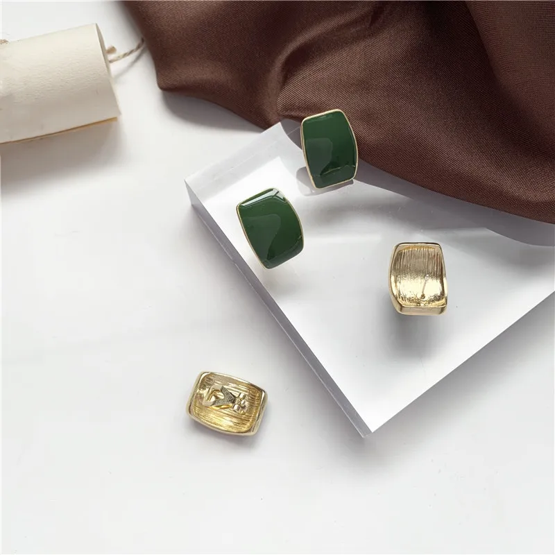 В стиле ретро Модная держащая форму серьги геометрической формы модная красивая