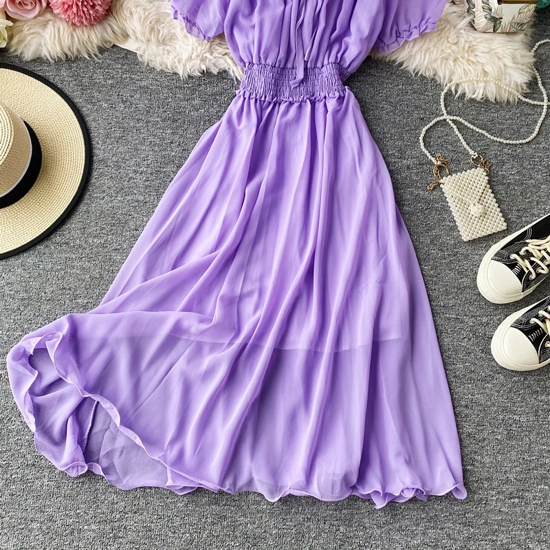 Платье женское Плиссированное в Корейском стиле элегантное пикантное длинное