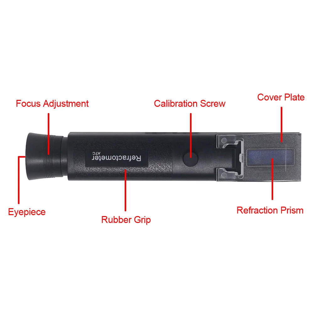 Портативный рефрактометр солености морской воды для аквариума w/w 0-10% 1 000-sg |