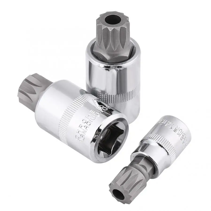 10 шт. Набор торцевых головок 12 точечный M4 M18 1/4 3/8 1/2 набор инструментов для