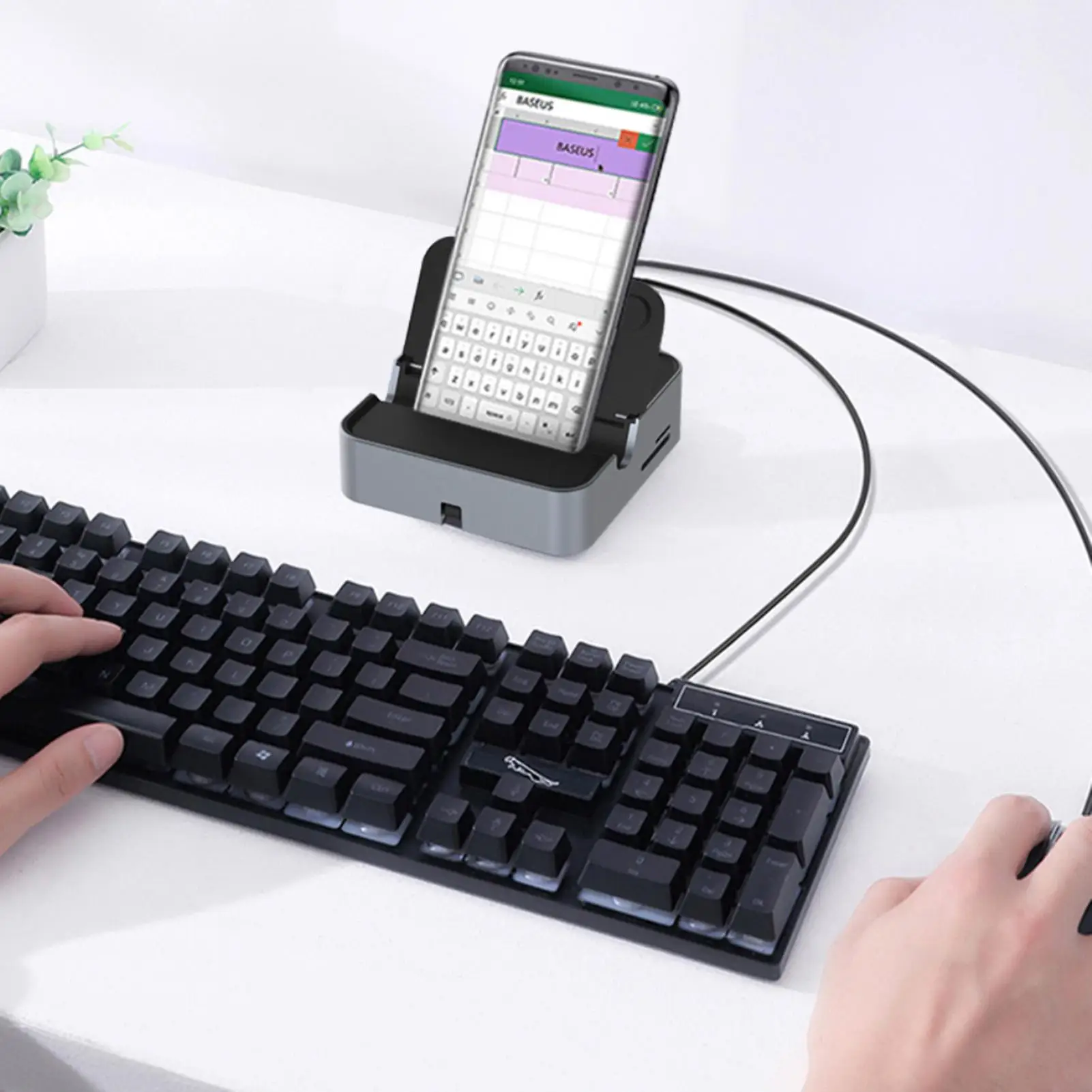 Док-станция с USB Type-C на 3 0 HDMI RJ45 4K аудио VGA SD/TF | Мобильные телефоны и аксессуары