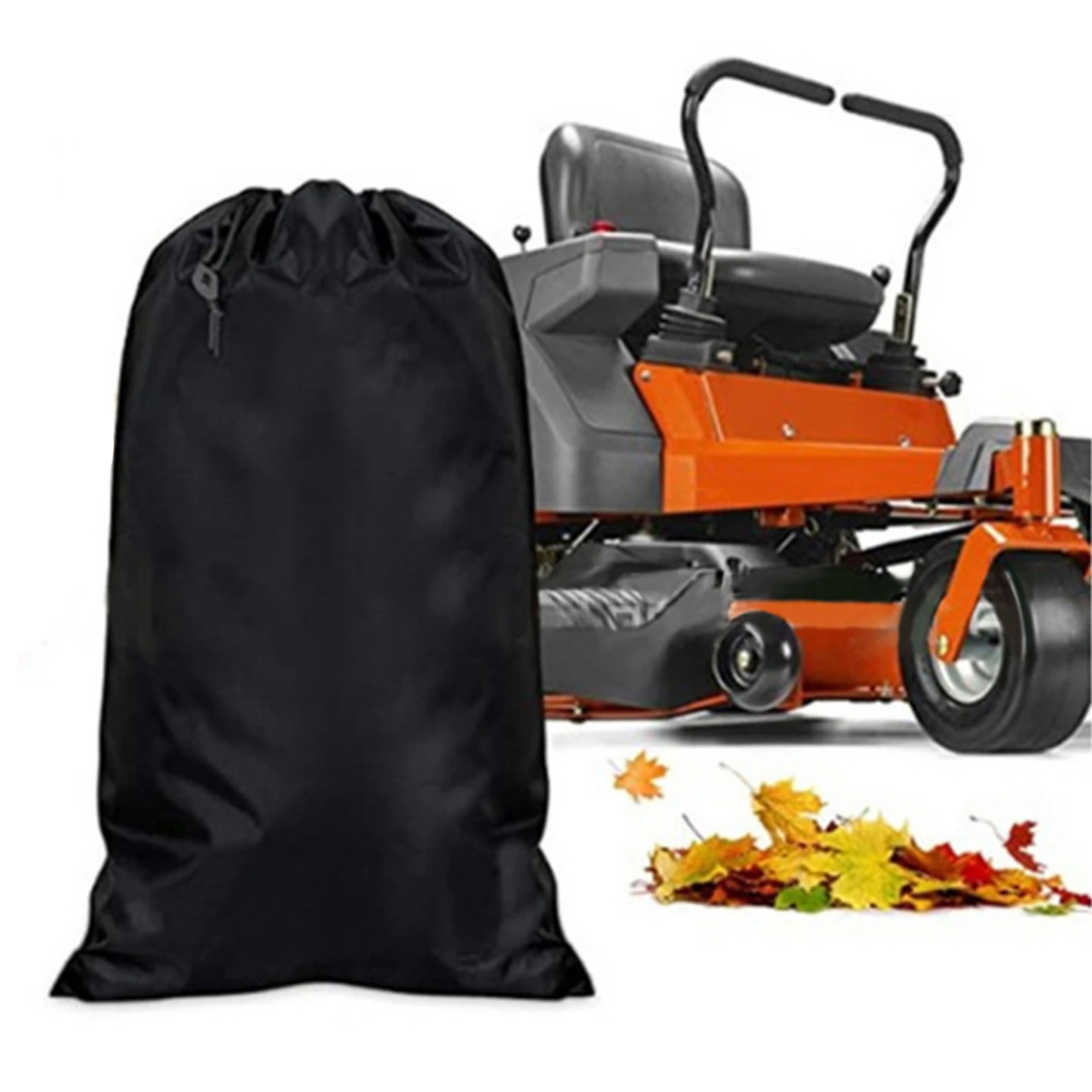 

Leaf Bag Lawn Tractor Durable Opening Garden Lawn Mower Leaf Bags For Fast Cleaning Garden Leaf Universal For Riding Lawn Mower