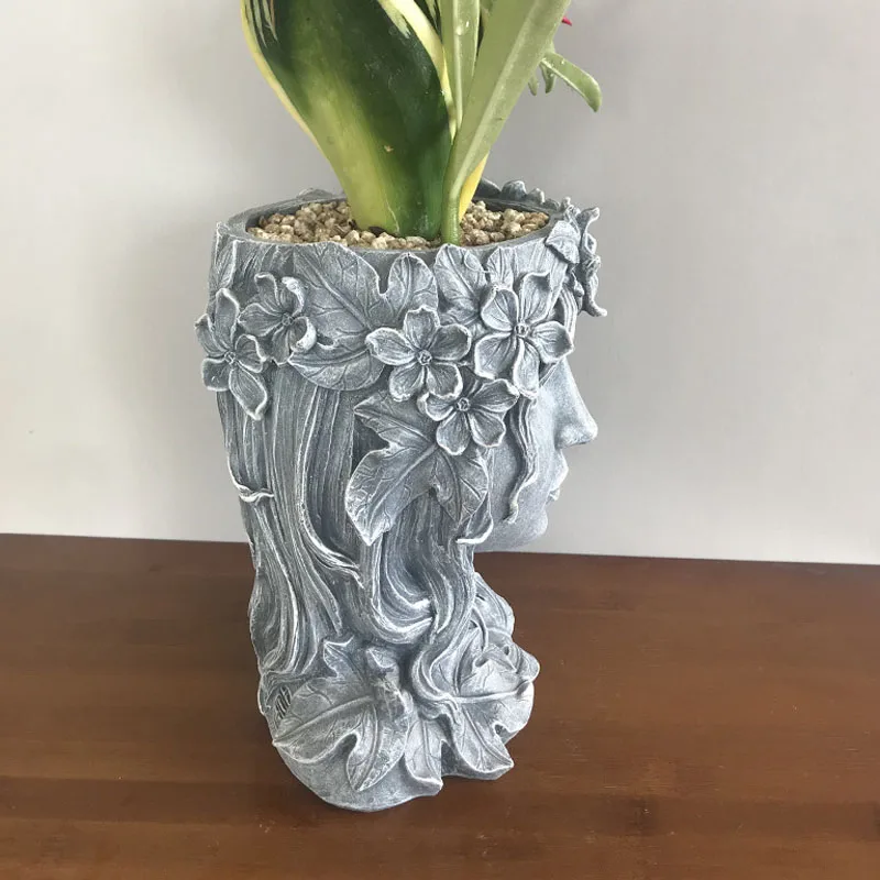 Женская необычная фея статуэтка богини украшение для дома растительный