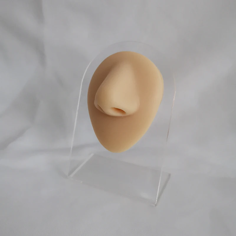 Мягкие силиконовые Моделирование человека модель носа с трехмерной аппликацией