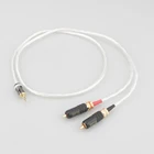 Hi-Fi Nordost Одина audiophile серебро aux 3,5 мм Gaming headset розетка для подключения к 2rca Джек аудио сигнальная линия компьютер и аудио соединительный кабель с разъемом USB
