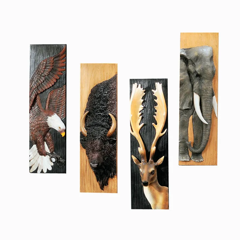 

European animal wall hanging decoration creative simulation deer head wall decoration crafts living room bar wall stereo pendant