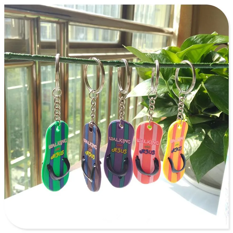 Гибкий ПВХ брелок мультяшный ключ кулон тапочки подарок | Украшения и аксессуары