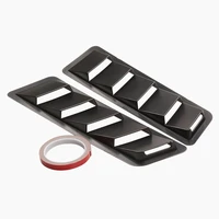 1 pair car hood vent scoop kit universal cold air flow intake fitment cooling intake auto hoods vents cover decoration