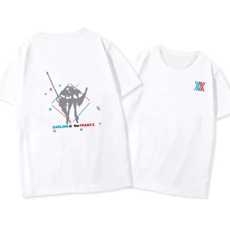 

Anime Darling in the Franxx 02 t shirt plus size tops tees summer tops mens cosplay tshirt streetwear t-shirt boys clothes