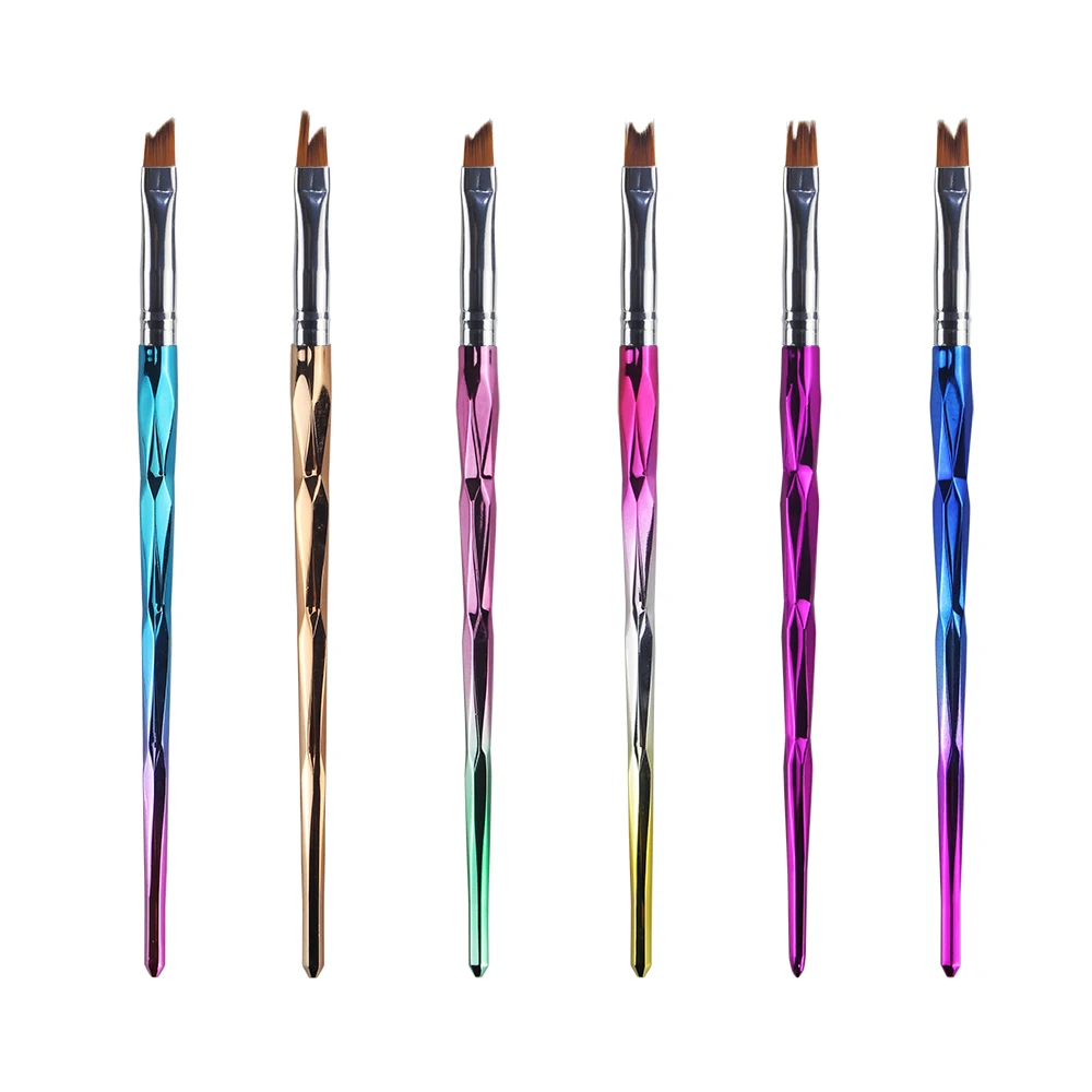 6 шт./компл. кисти для дизайна ногтей с рисунком в виде полумесяца | Красота и