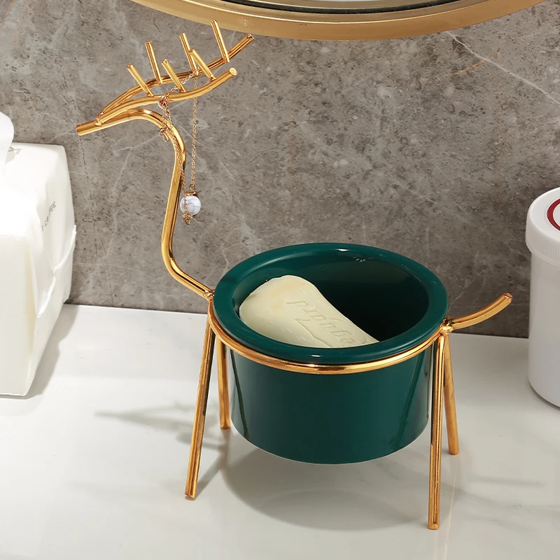 

Waterproof Bar Soap Dish Holder Bathroom Creative Ceramic Soap Box Holder Home Portable Porte Savon Storage Soap Dishes 50FZH
