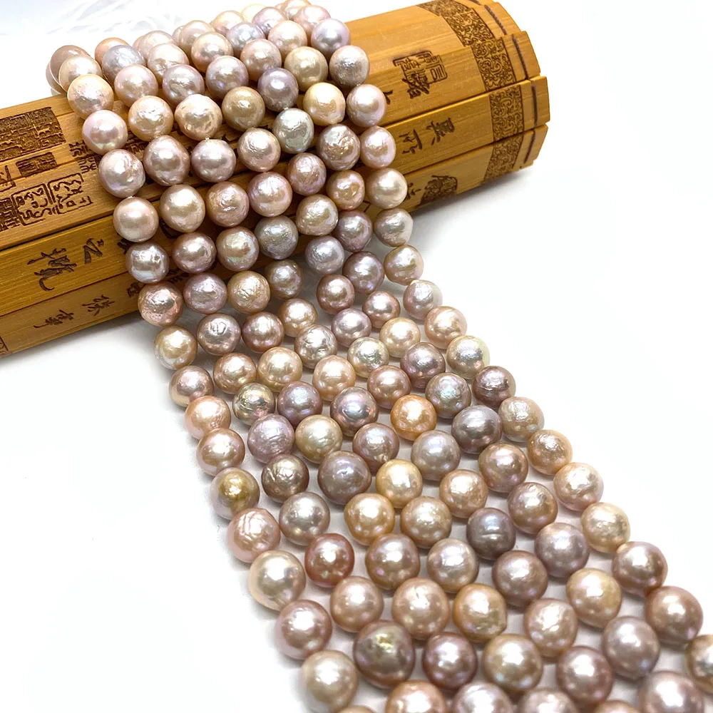 

Natural Freshwater Pink Shell Pearl Charm Lady DIY Handmade Beaded Wind Chime Pendant Necklace Jewelry Crafts Wholesale 9-10mm