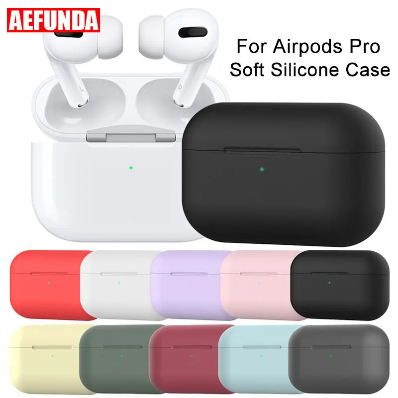 Мягкий силиконовый чехол для Apple Airpods Pro беспроводные наушники противоударный защитный чехол для Air Pods Pro Bluetooth наушники коробка