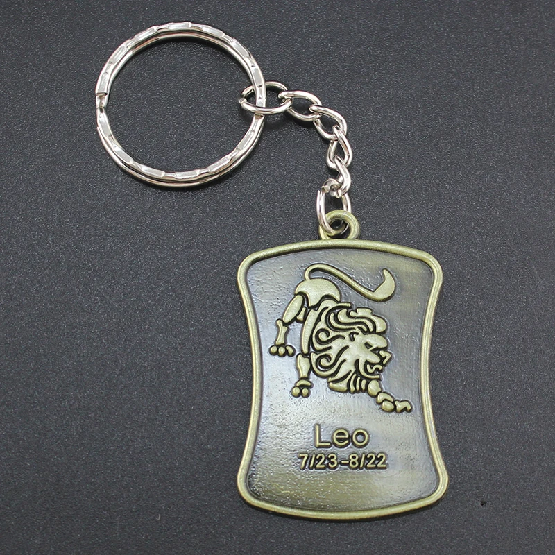 Hapiship женские/мужские Модные Винтажные бронзовые брелки ручной работы с 12