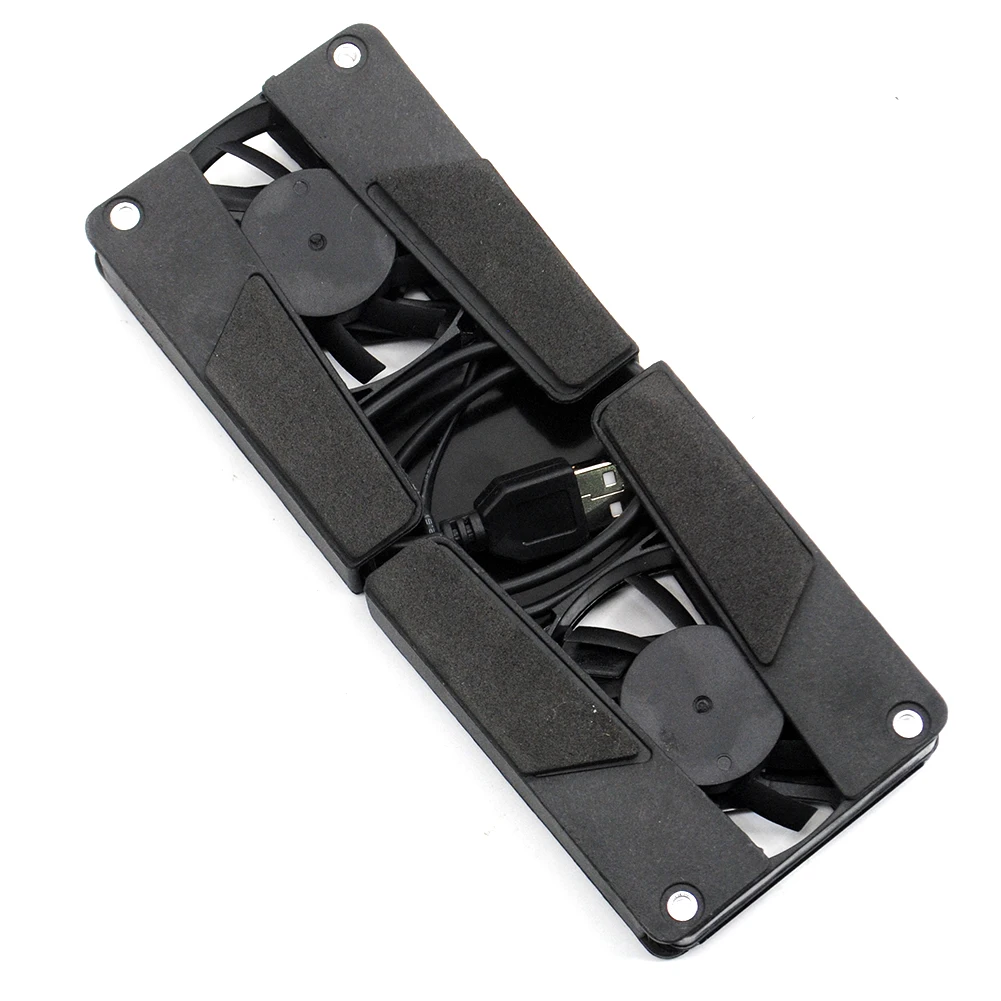 Stable Heat Dissipation Low Noise DC5V Black External Mini Universal 2 Fans Pad Holding Laptop Cooler | Компьютеры и офис