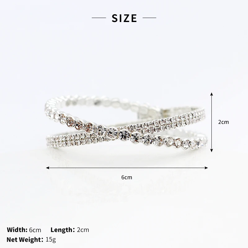 QYY изящный австрийский кристалл браслет модные свадебные женские ювелирные