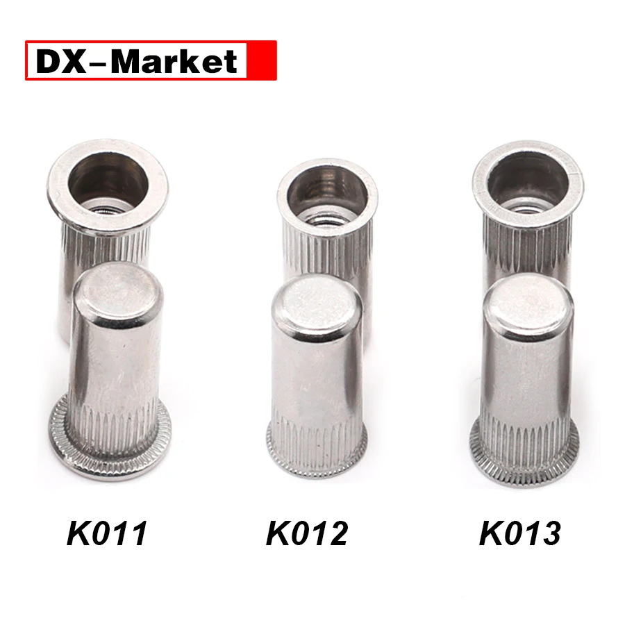m4 m5 m6 m8 m10 m12 Big Head Close End Rivet Nut 304 stainless steel threaded Inserts round body blind rivet nuts K013 | Обустройство