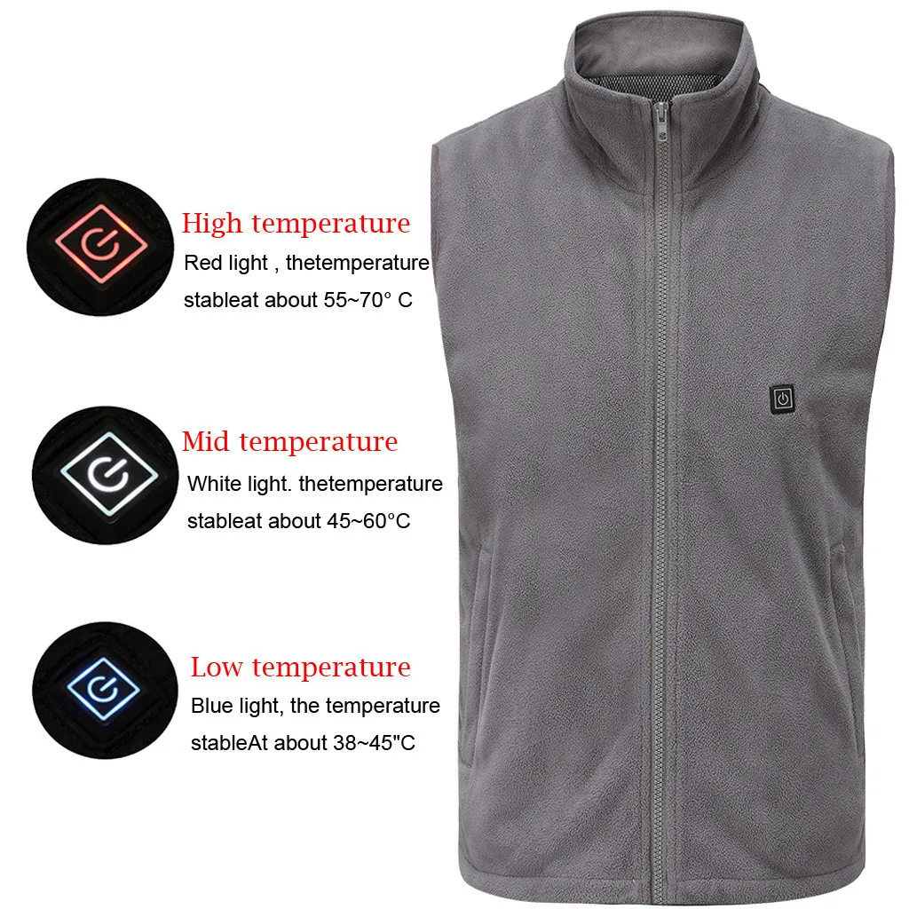 Новинка 2019 зимняя куртка с электрическим подогревом жилет тканевое пальто для