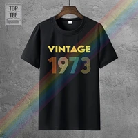 vintage 1973 fun 48th birthday gift t shirts retro brand tshirts harajuku logo fashionable tee shirt funny fashion t shirt