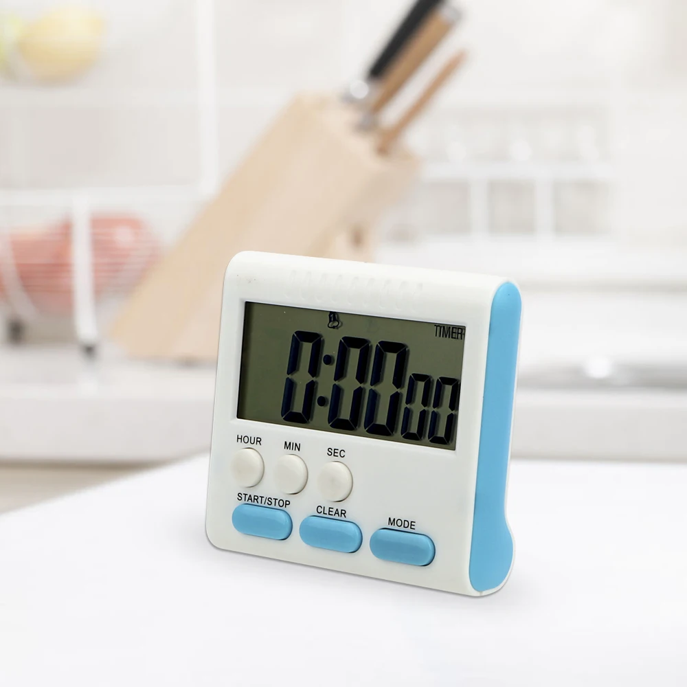 

Кухонный таймер HILIFE, часы-будильник с отсчетом, большой ЖК-дисплей, цифровые часы, функция памяти, многофункциональный, 12 часов на магните