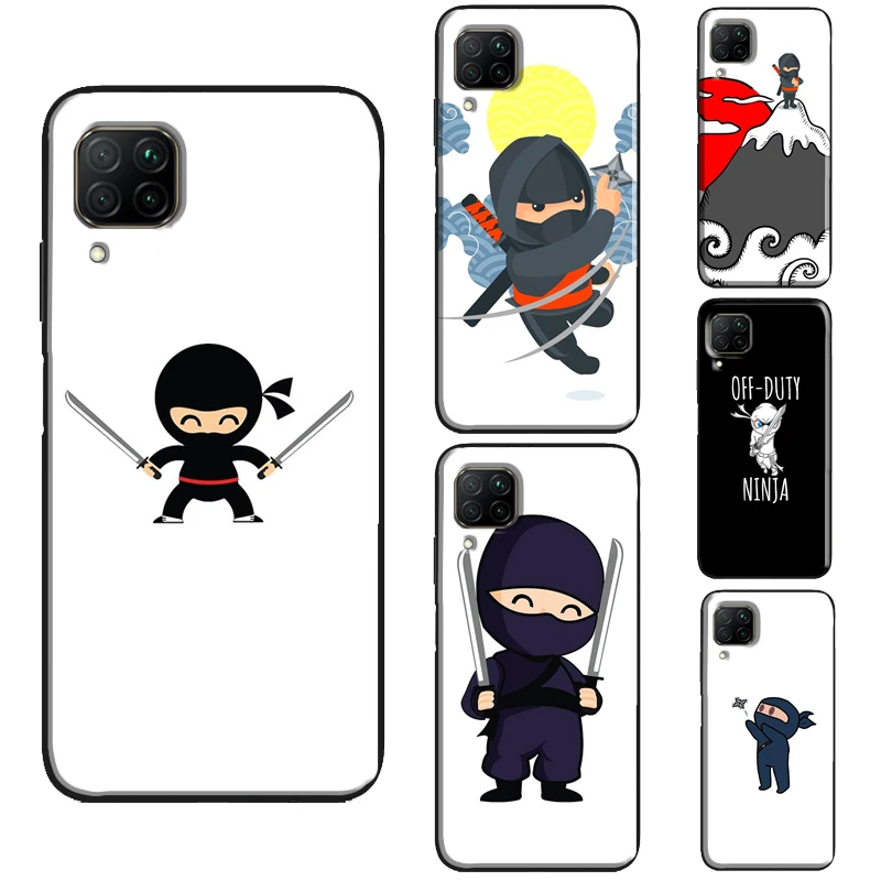 Japan samurai Ninja Warrior Funny Case For Huawei P30 Pro P20 P40 P Smart 2021 2019 Nova 5T Honor 50 10 Lite 8X 9X 10i Cover