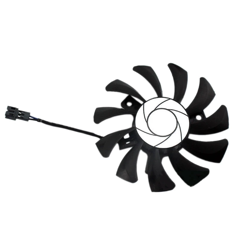 

HA8010H12F-Z 75MM 2Pin GTX1050Ti GPU Cooler DUAL Fan for MSI Geforce GTX 1050Ti GTX-1050-Ti-4GT-OC