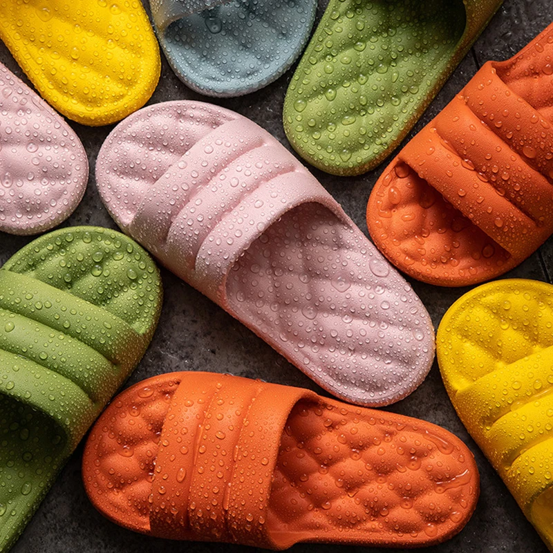 Шлепанцы женские домашние из ЭВА сланцы для дома мягкая обувь на толстой подошве