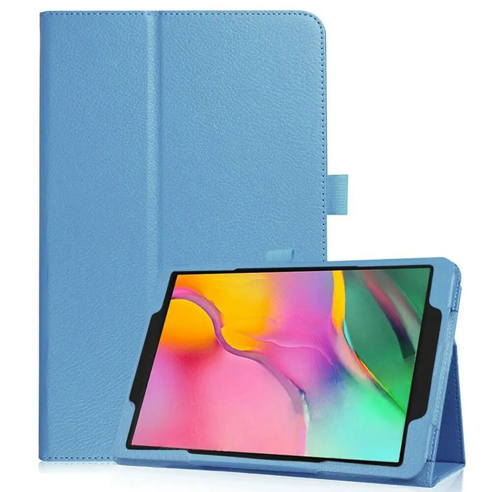 

Ультратонкий умный чехол из искусственной кожи Litchee для Samsung Galaxy Tab A 8,0 2019 SM-P200 SM-P205, защитный чехол для планшета + пленка + ручка