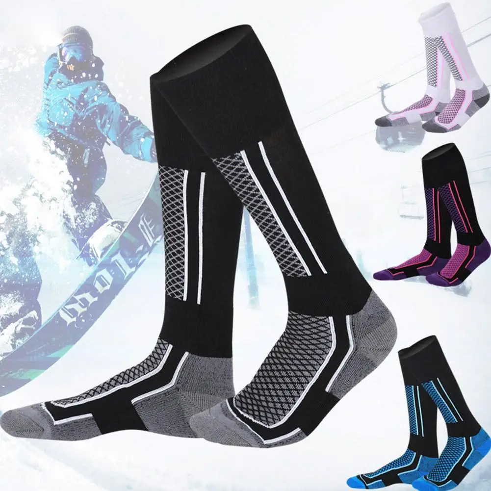 

Man Winter Thermal Ski Socks Thicken Cotton Warm Sports Hiking Leg Snowboarding Skiing Cycling Warmer Socks Socks E1T8
