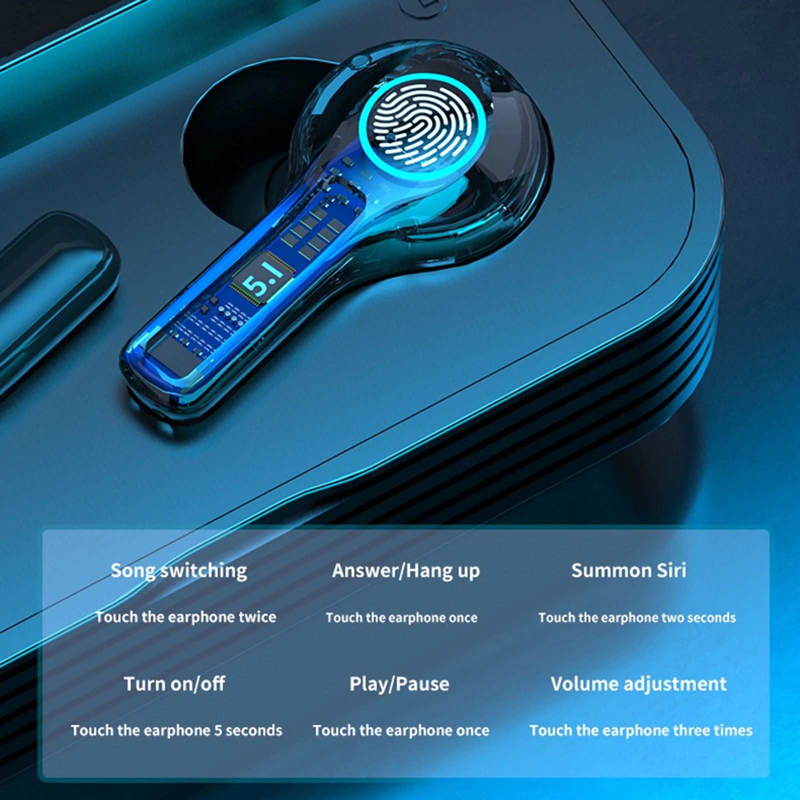 R1 TWS Earbuds BT5.1 Stereo HiFi Headphones IPX7 Waterproof Sports Headset Noise Reduction with Mic Digital Display Power Bank |