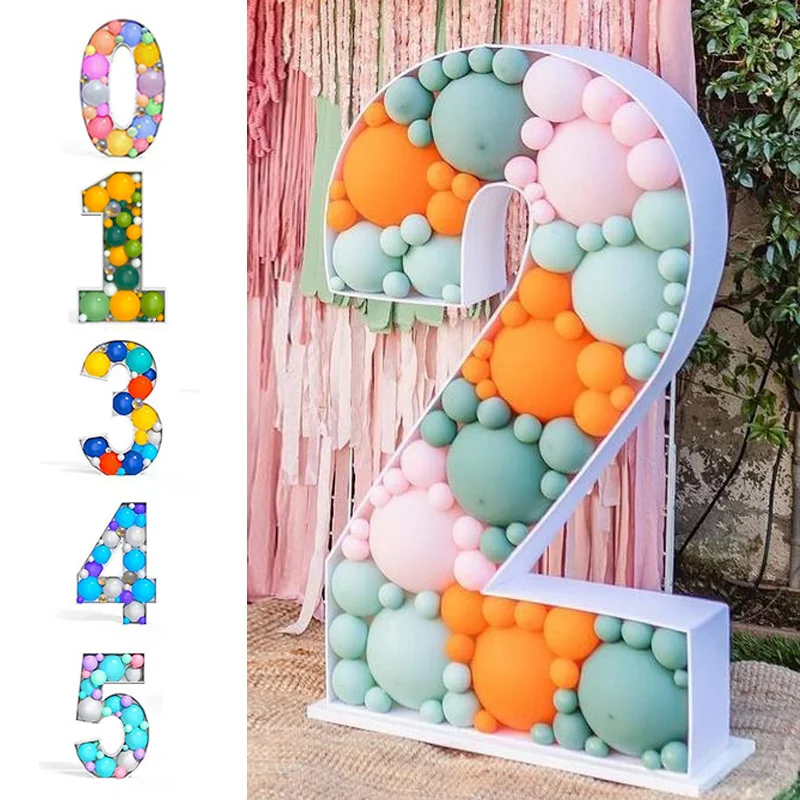 

73/100 см рамка для воздушных шаров "сделай сам", декор для детского и взрослого дня рождения, юбилей, шар, заполнение, мозаика, цифры, стенд, укра...