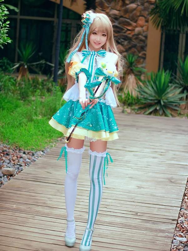 LoveLive! Love Live Minami Kotori платья снежинки униформа наряд Аниме косплей костюмы Хэллоуин