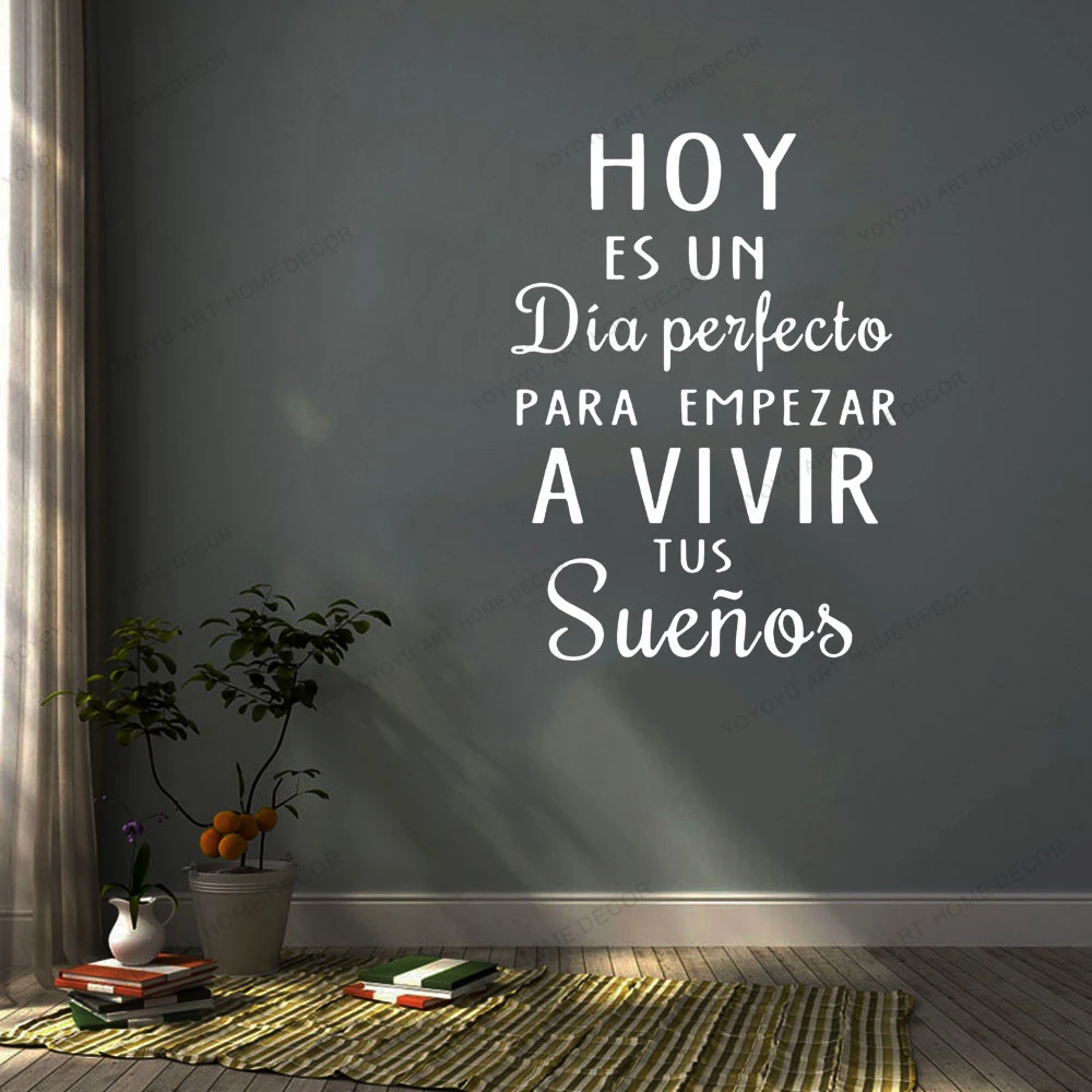

NEW Spanish Arrive Sentences Wall Stickers Decal Quote Room Decoration Wall Decals Sticker Vinyl Wallpaper Poster Mural cx2056