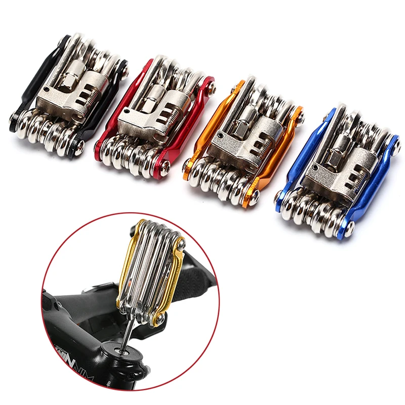

10 In 1 Kit Set Multi-tool Bicycle Repair Tools Hex Spoke Wrench Screwdriver Road MTB Bike Portable Cycling Tools