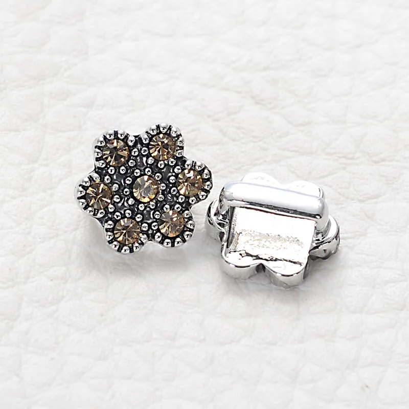 Бусины-разделители для браслетов и украшений с имитацией родиевого кристалла |