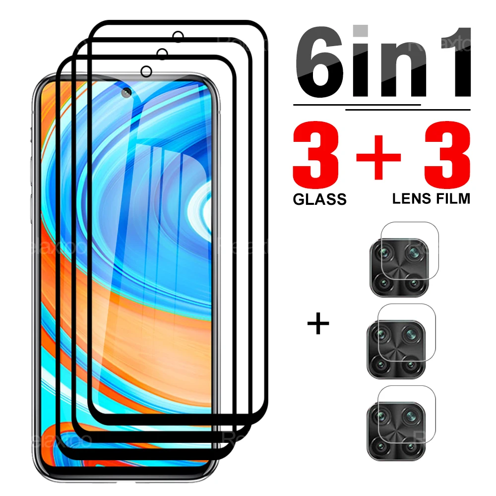 Закаленное стекло 6 в 1 для Xiaomi Redmi Note 5 7 защита Note8 Pro Note9 Max пленка объектива