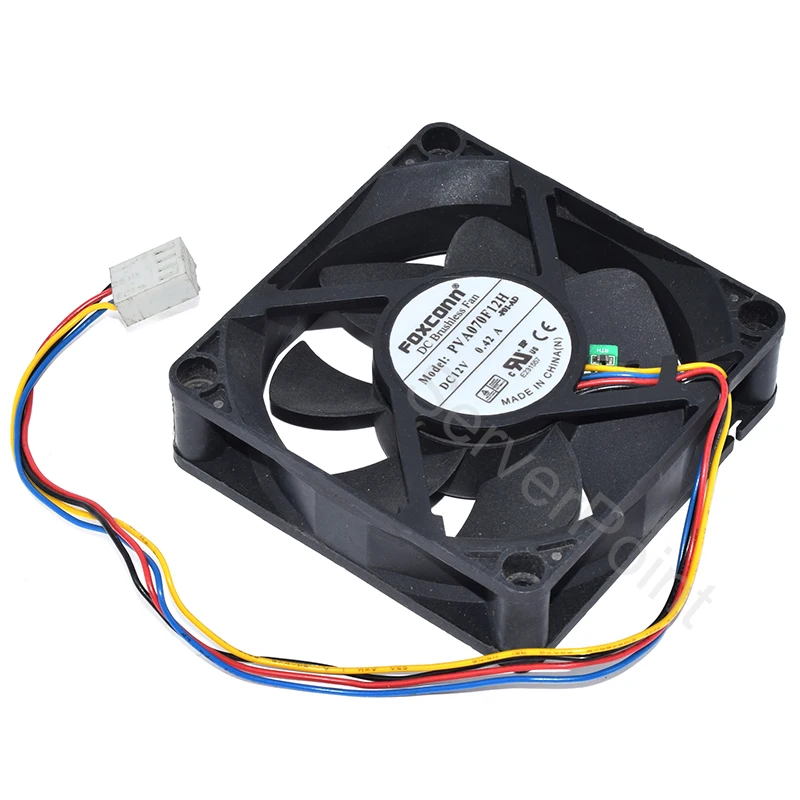 Новый квадратный охлаждающий вентилятор PVA070F12H 12V 0.42A 7cm четыре линии 70x70x20 мм |