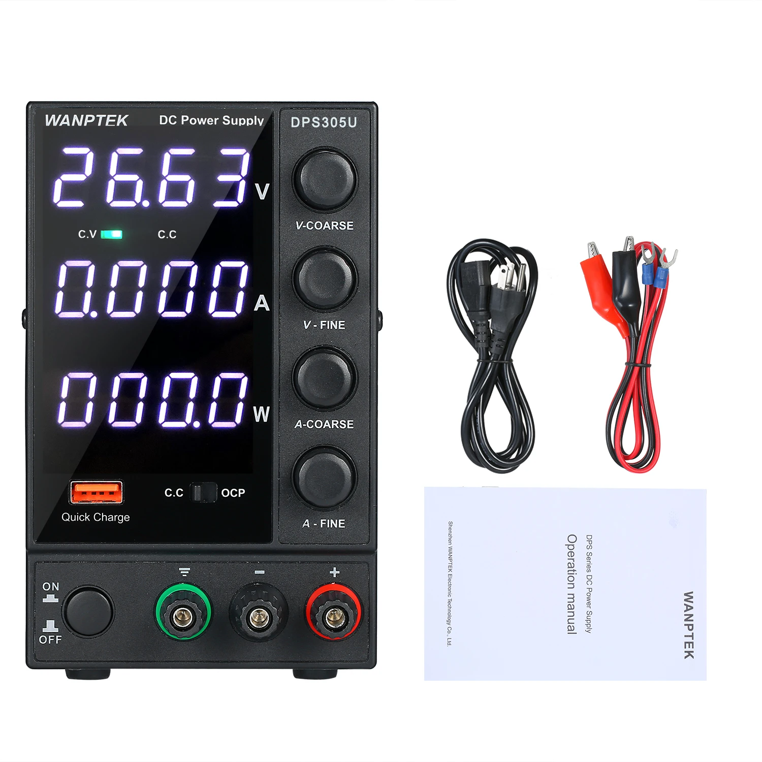 Импульсный источник питания WANPTEK DPS305U 0-30 в 0-5 А 150 Вт светодиодный блок с 4 цифрами