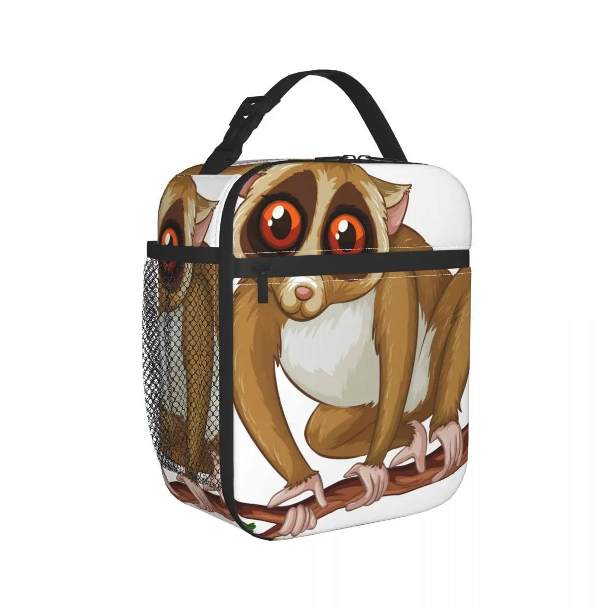 

Сумка для ланча с мультяшным рисунком Lemur, Термоизолированный Ланч-бокс, сумка-тоут, сумка-холодильник, обеденный контейнер Bento, сумка для хр...