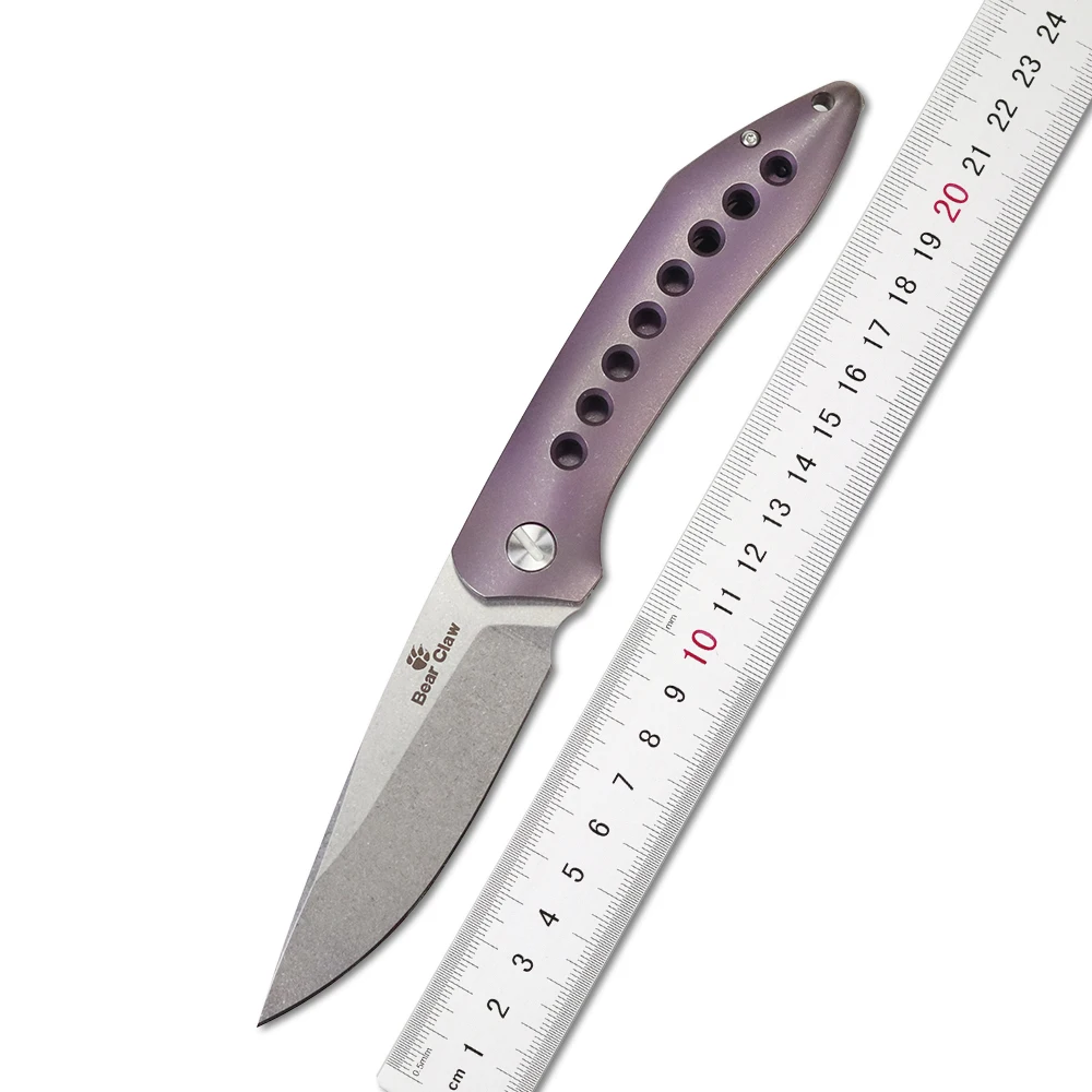 Складной нож Медвежонок Летающая акула лезвие S35VN рукоятка из титанового сплава