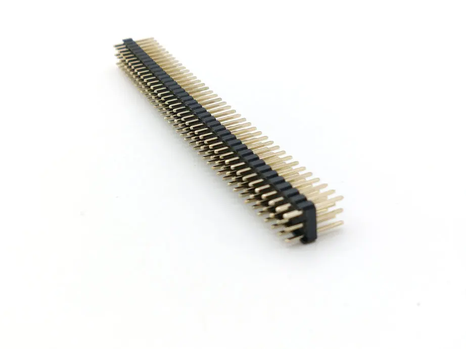 Позолоченные прямые штыри с прямым рядом 2 54 мм штыревые разъемы 50 шт. 3x40 мм|header